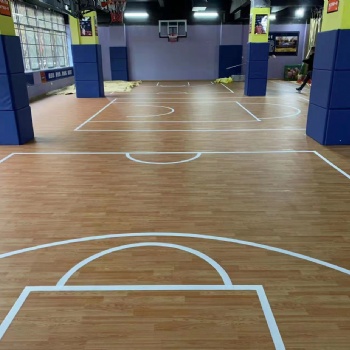 室内篮球场PVC运动地板案例