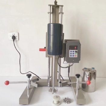 齐威分散机550W变频电动升降分散搅拌机实验室液体小样混合搅拌机