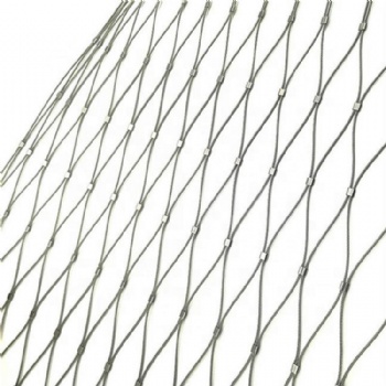 304不锈钢丝绳网,滑道防护网,吊桥防护网,316不锈钢编织绳网
