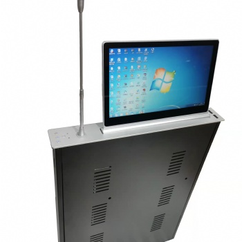 会议桌面液晶升降器升降机 会议桌液晶电脑升降架