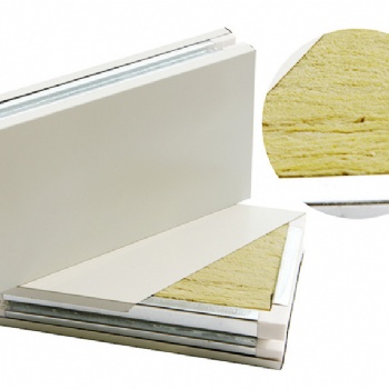 手工岩棉净化彩钢板机制岩棉净化夹芯板房屋隔音隔板用彩钢板
