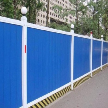 广州专业彩钢围挡厂家 市政工程pvc彩钢瓦围挡 工地挡板铁皮围墙