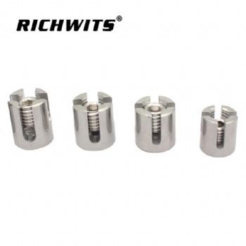RICHWITS不锈钢十字槽卡头 绿化墙固定钢丝绳连接 不锈钢卡头