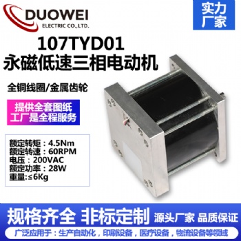 107TYD01永磁低速三相电动机
