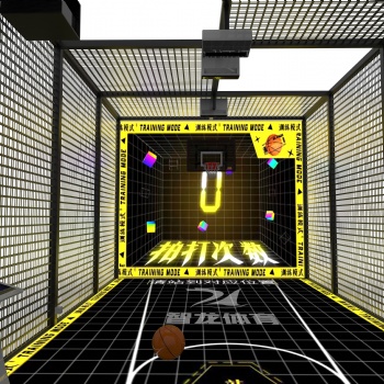 全息互动篮球定制LED篮球场室内模拟篮球运动设备