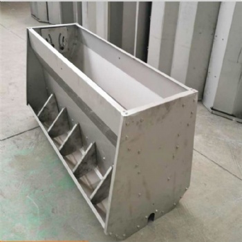 双面不锈钢猪食槽 保育食槽 猪场定制补料槽