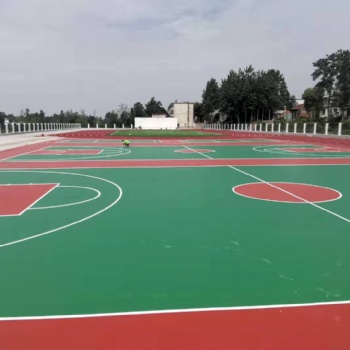 陕西硅PU篮球场运动场地建设-金格体育