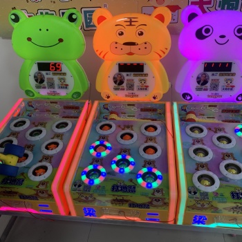 2022新款梁二【打地鼠】新款儿童摊位游戏机