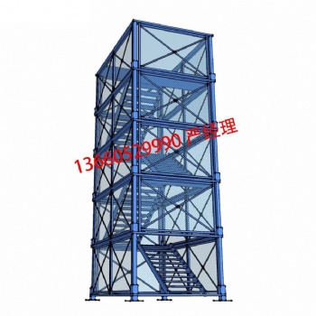 珠三角桥梁建筑香蕉式梯笼 基坑施工箱式安全爬梯