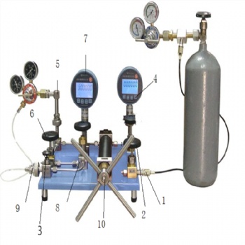 赛斯顿气体减压器检定台（0~4~25）MPa氧气氮气压力表检测台