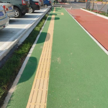新型盲道道路美观现浇金刚盲道