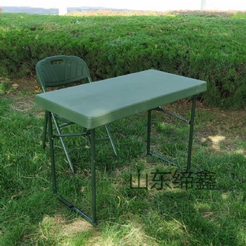 1.1米野战吹塑桌单兵作业指挥桌会议桌餐桌