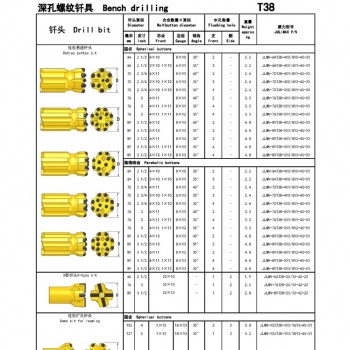 山东钎具深孔螺纹钎具R3212R32T38T45T51T60GT68