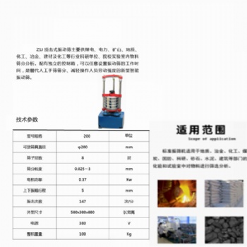 密封顶击式标准振筛机