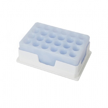 pcr冷冻冰盒低温指示24孔变色冰盒