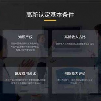 潍坊市高新技术企业认定条件与程序