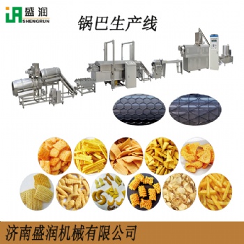膨化食品设备 粗粮锅巴设备 油炸锅巴生产线 山药脆片生产机器
