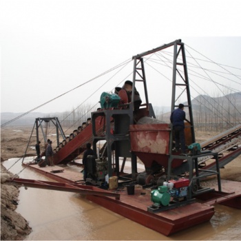 链斗式挖沙船 洗沙设备 制沙机械 沙场专用