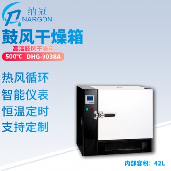 苏州纳冠 高温立式鼓风干燥箱DHG-9648A 工业干燥储存箱500度恒温防潮箱