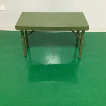 单兵作业桌 钢制折叠桌 军绿色