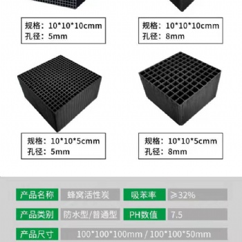 颗粒型蜂窝活性炭和方形蜂窝活性炭使用对比