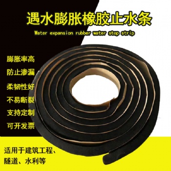 遇水膨胀天然橡胶条 bw橡胶止水条密封止水 隧道中止水条