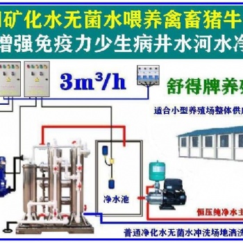 原水处理设备养殖机械井水过滤器河水净水机养鸡场机械化养鸡场饮水设备