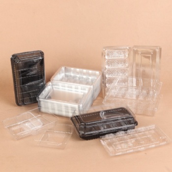 PET分体盒盖一次性吸塑食品透明包装散装点心水果糕点盒