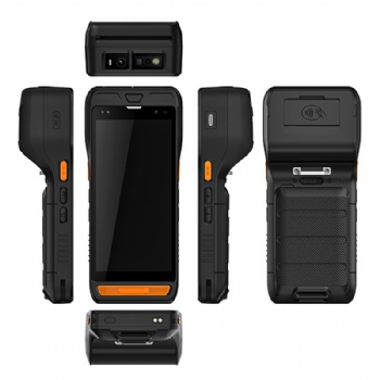 豪盾5.5寸热敏打印二维扫描一体手持终端NFC高压热敏打印机PDA