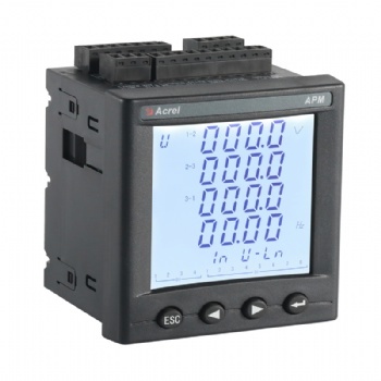 安科瑞APM810多功能三相电能表 自带谐波测量 开关量 485通讯精度0.5S级