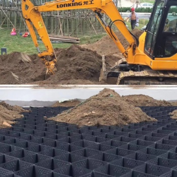 边坡防护工程 土工格室护坡 HDPE蜂巢约束系统
