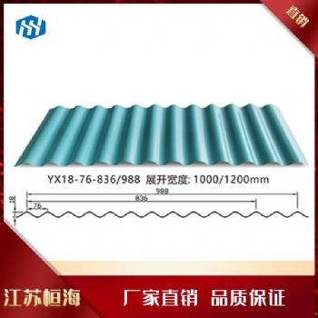 厂家定制金属板屋面板，墙面板YX35-130-780