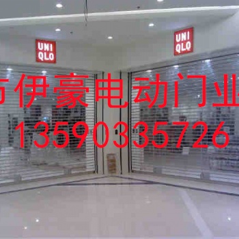 深圳市商铺透明水晶折叠门定制上门测量安装承接卷帘门维修