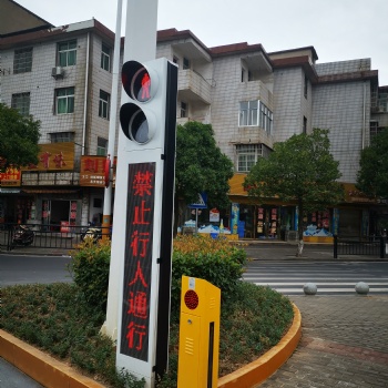 行人过街语音提示桩+