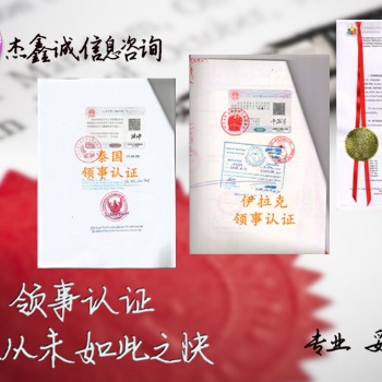 乍得大使馆自由贸易证书盖章