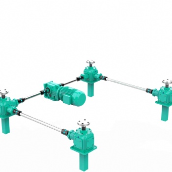 螺旋伞齿轮丝杆升降机 立式滚珠螺母螺杆 电动手摇同步平台 锥齿轮升降机