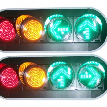 300 mm红满盘加红左转加红直行三合一加黄满盘加左转直行绿箭头四 单元交通信号灯