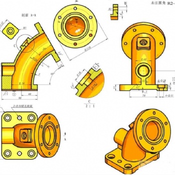 扬州三维扫描 镇江车灯画图 南通铸件上门测绘