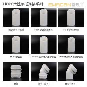 法兰柔性承插HDPE（高密度聚乙烯）顺水三通-浙江宜万川管材有限公司生产-排水管材管件