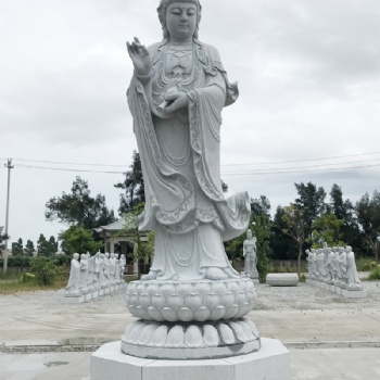 石雕观音图片 浙江石雕观音 石雕如来佛祖像 寺庙石雕观音佛像定做 石佛像