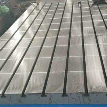 国晟机械铸铁研磨平板T型槽平台高精度耐磨耐腐蚀