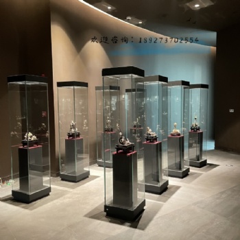 博物馆展示柜古董文物收藏纪念馆玻璃展柜定制