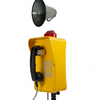 SIP防水扩音电话机,壁挂式抗噪扩音广播电话机