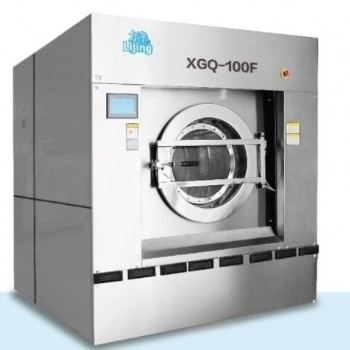 广州力净 XGQ-100F全自动全钢工业洗脱机 100kg大型洗衣机 洗衣厂水洗机