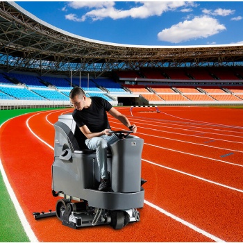 大型驾驶式洗地扫地机 全自动洗地设备 吸水强