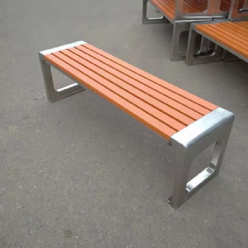 户外公园不锈钢长椅休闲座椅金属架长条排椅庭院广场商场休息长凳