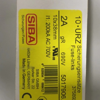 原装德国进口SIBA熔断器5017906.2
