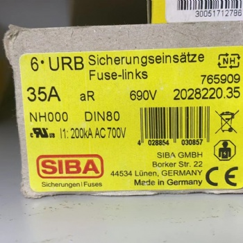 德国进口SIBA熔断器2028220.35