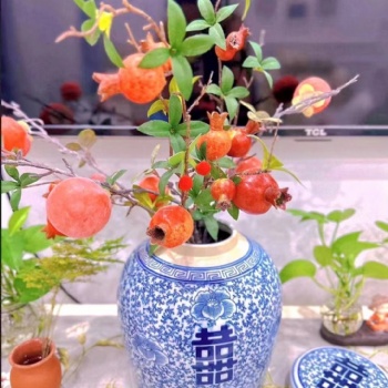 景德镇陶瓷定制厂家，青花瓷花瓶厂，陶瓷喜字罐批发