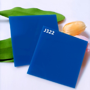 深蓝色透光亚克力板宝蓝深蓝PMMA塑料板定制各种尺寸加工可UV印刷